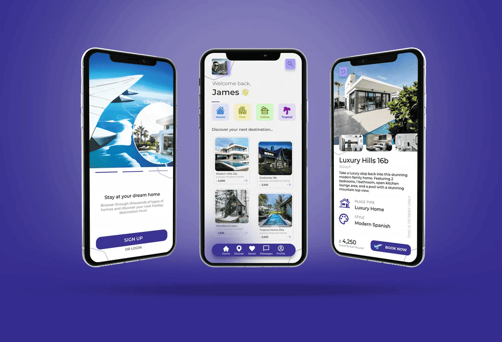 Screenshot van project: Social Media App